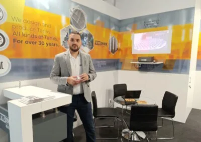 Outdoor advertising 2 Fair stand – Frankfurt, Germany